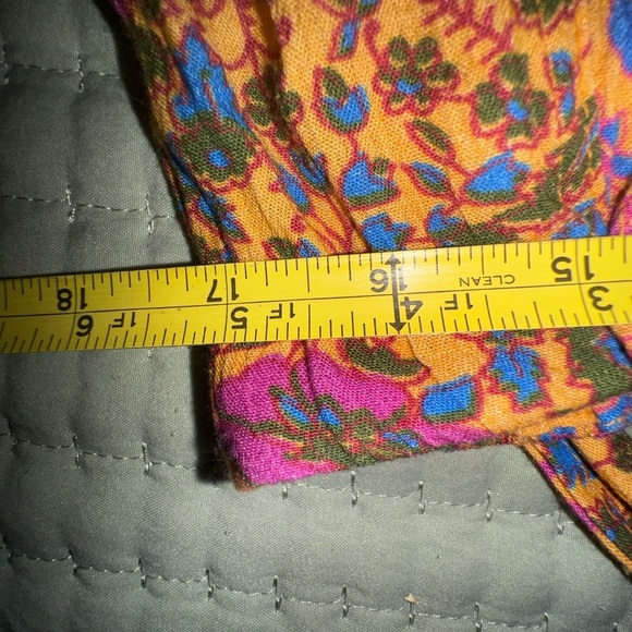 Free People Pants Bail Sultry Bohemian Flare Floral Belted Cottage NWOT Sz L - Picture 11 of 16